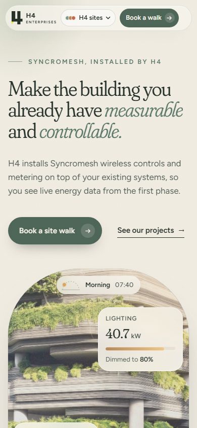 Calm Biophilic on a phone