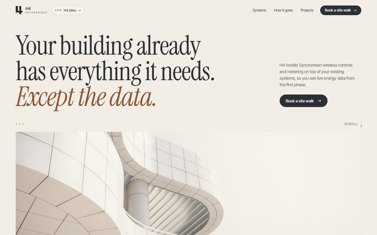 Architectural Daylight, opening screen