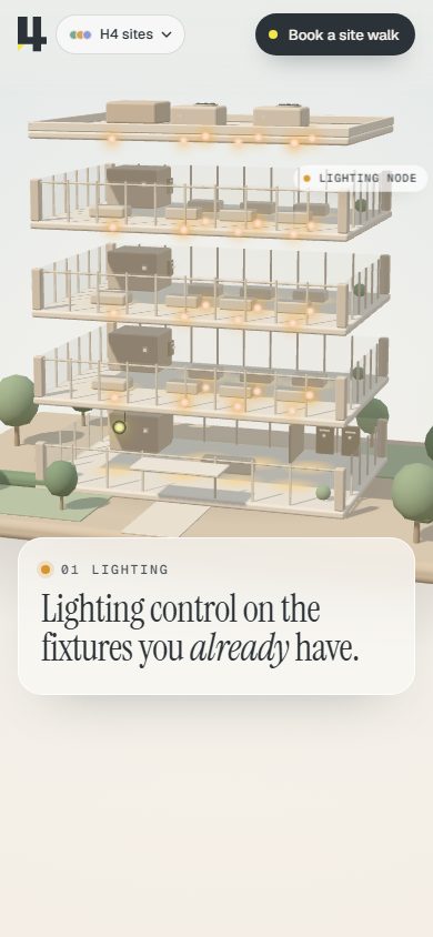 Living Building on a phone